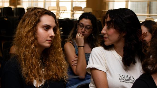 Estudiantes en Puan.