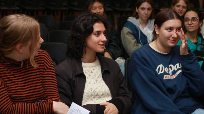 Estudiantes en Puan.